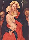 Jacopo Pontormo Wall Art - Madonna and Child with St. Joseph and Saint John the Baptist